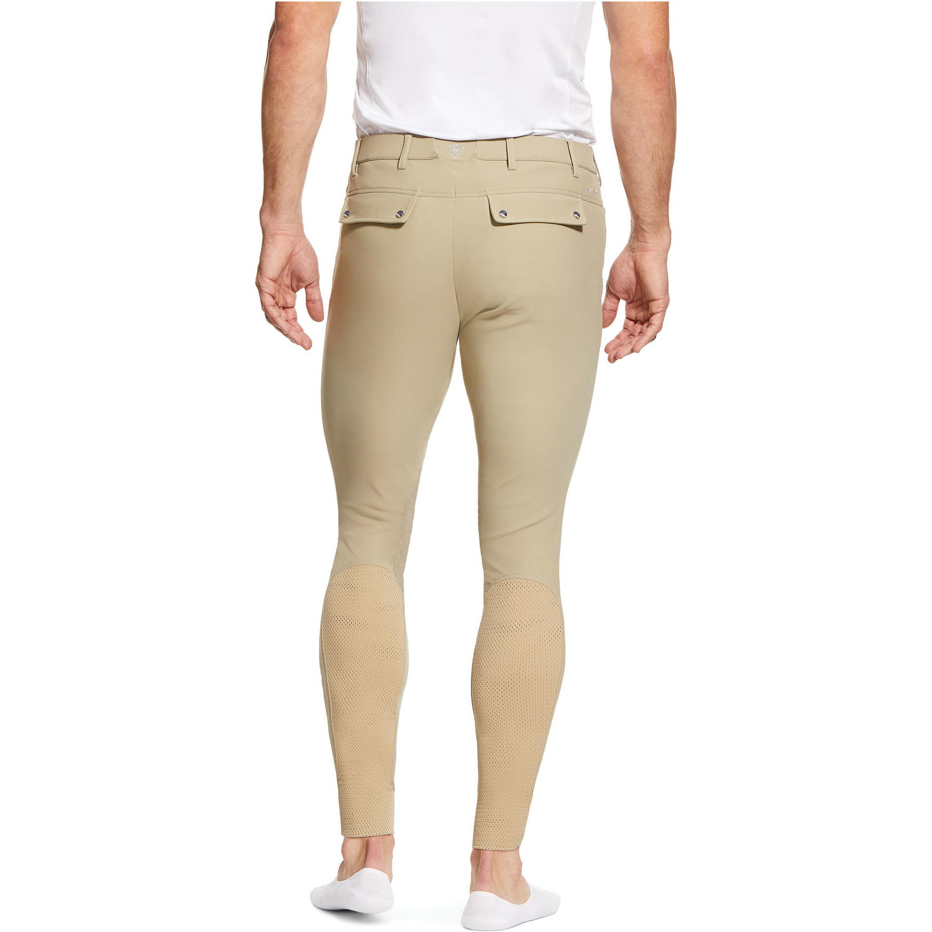Ariat Mens Tri Factor Grip Knee Patch Breech 10030543 - Tan